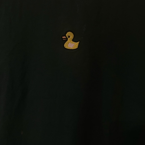 DAZY dark green duck embroidery tee - Picture 2 of 4